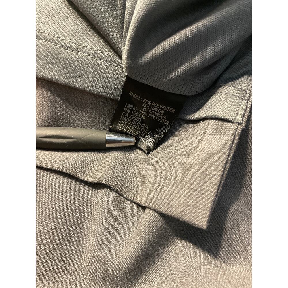 Tahari Arthur Lavigne Grey Dress with Pockets Size 8 - Picture 4 of 4